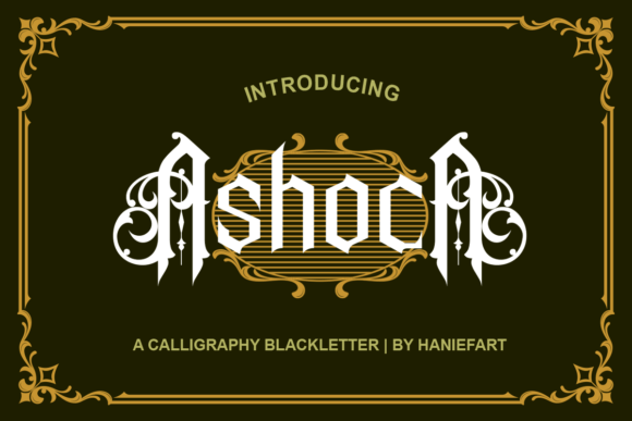 Ashoca: A Timeless Blackletter Font for Modern Branding