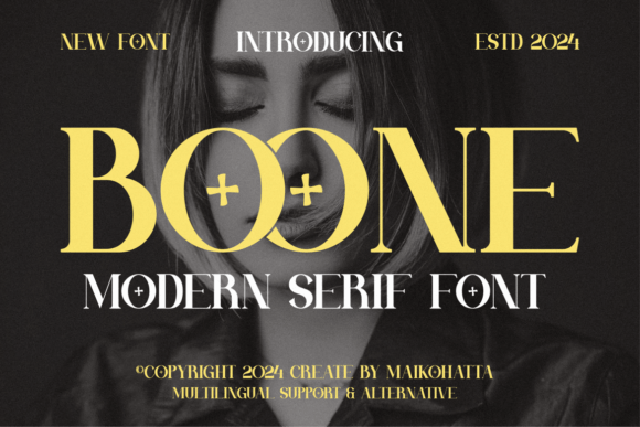 Boone: A Modern Serif Font for Branding Projects