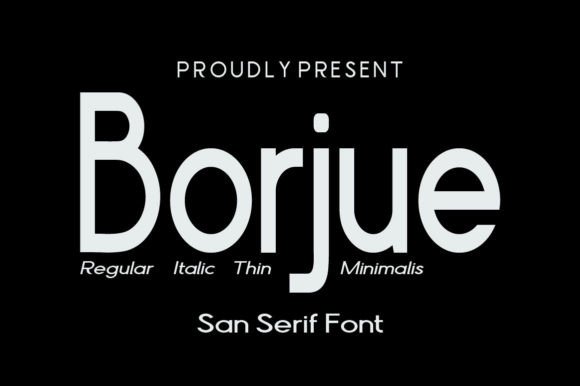 Borjue: A Modern Sans Serif for Bold Branding