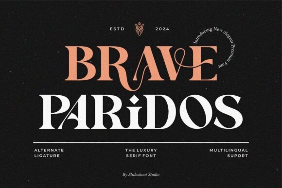 Brave Paridos Serif Font for Handmade Creations