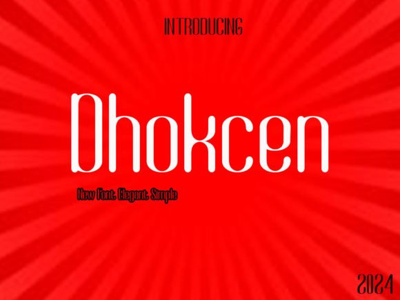 Dhokcen: A Modern Sans Serif Font for Web Design