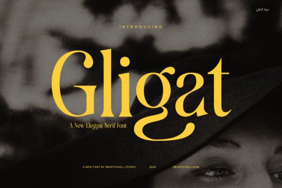 Discover Gligat: A Modern Serif Font for Branding Projects
