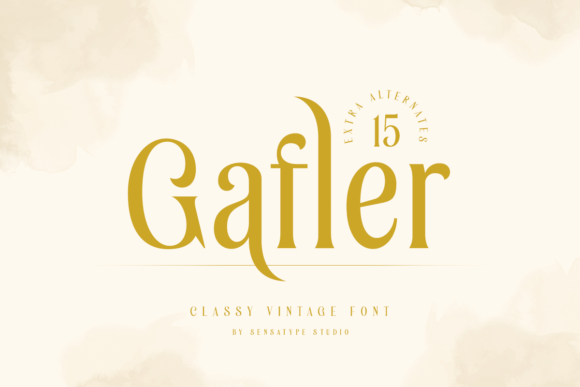 Gafler: A Stylish Serif Font for Professional Branding
