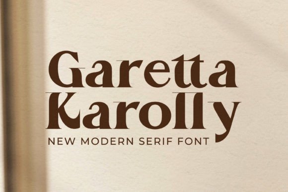 Garetta Karolly: A Serif Font for Modern Editorial Design