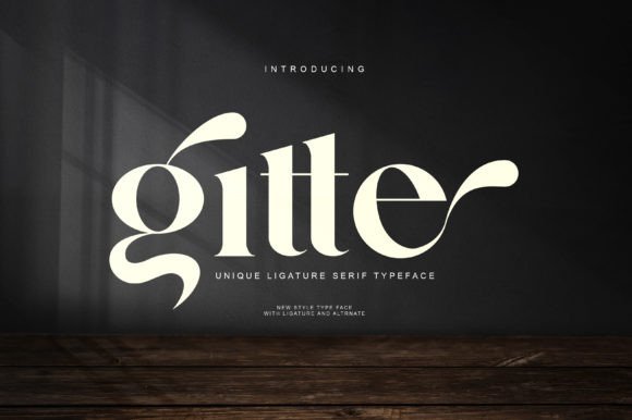 Gitte Serif Font for Web Design