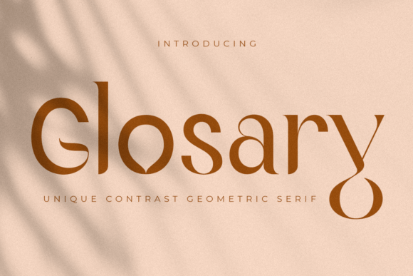 Glosary Font for Handmade Creations