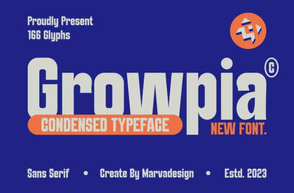 Growpia: A Modern Font for Handmade Creations