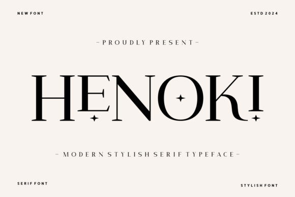 Henoki: A Sophisticated Serif Font for Your Brand