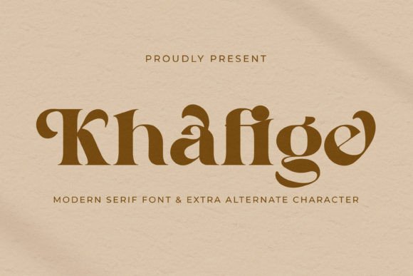 Khafige Serif Font for Modern Branding Projects
