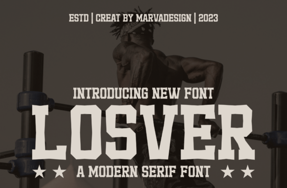 Losver: A Modern Serif Font for Sophisticated Branding