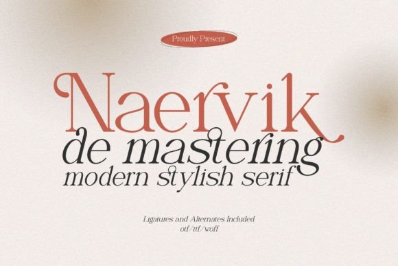 Naervik Serif Font for Professional Branding