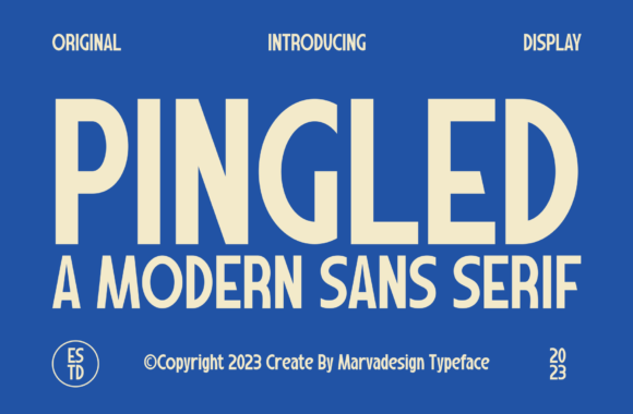 Pingled: A Modern Sans Serif Font for Polished Branding