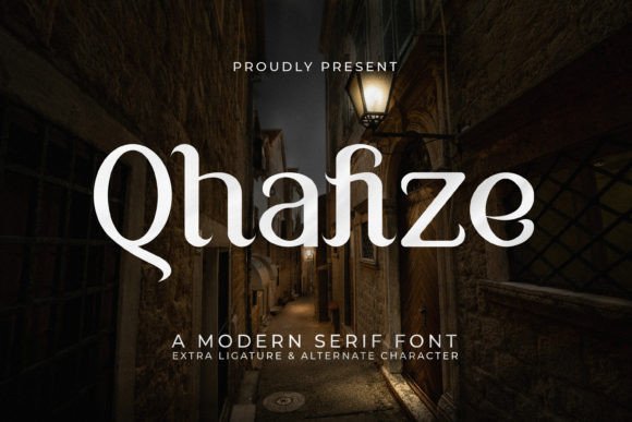 Qhafize: A Modern Serif Font for Contemporary Branding