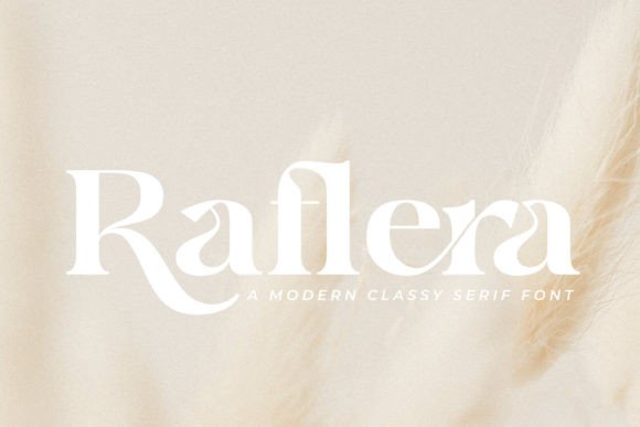 Raflera: A Serif Font with Timeless Elegance for Handmade Creations