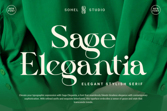 Sage Elegantia: A Serif Font for Timeless Editorial Design
