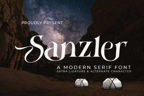 Sanzler Serif Font for Web Design Projects