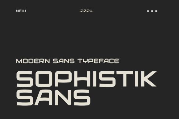 Sophistik Sans: A Modern Typeface for Clean Branding