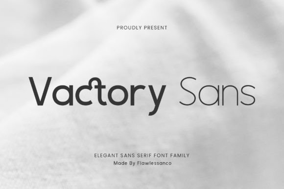 Vactory Sans: A Modern Typeface for Branding Projects
