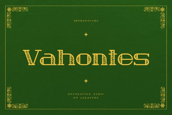 Vahontes: A Serif Font That Elevates Handmade Creations