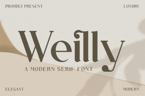 Weilly – A Modern Serif Font for Campaign Creativity